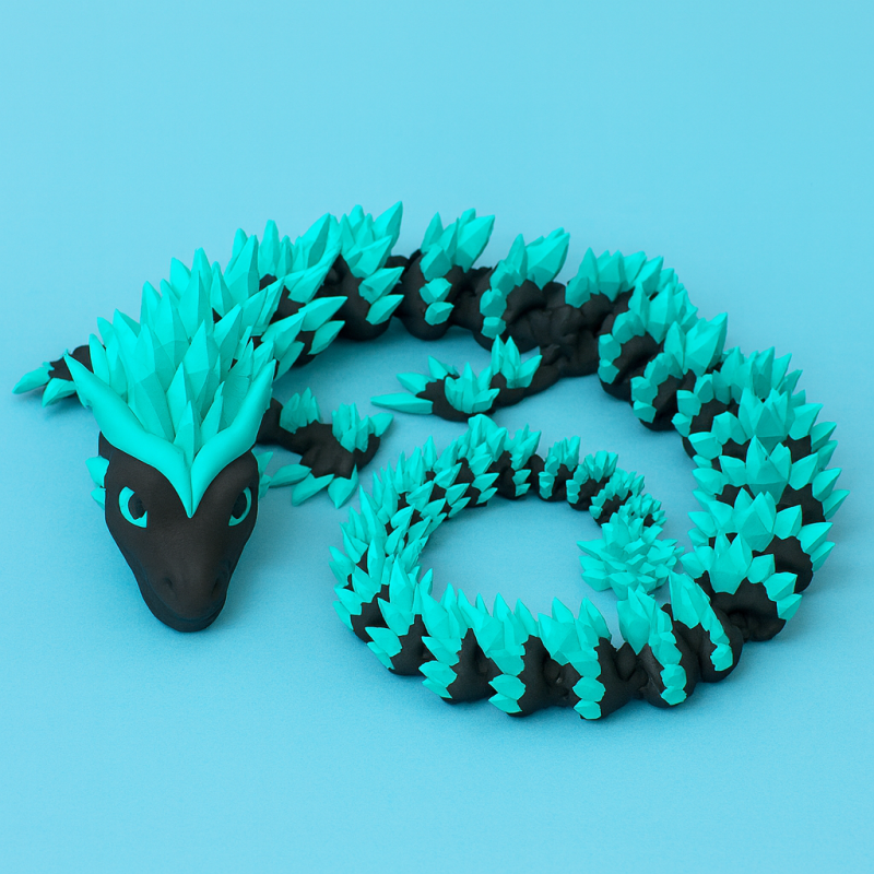 Frostspire Dragon – Articulated Crystal Serpent